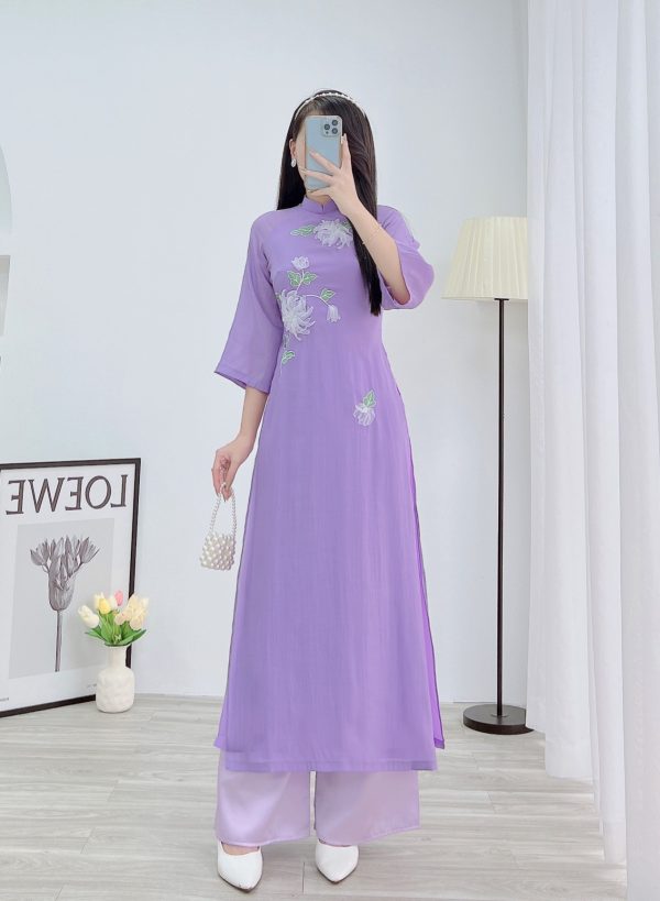 Áo dài Tím Dịu - Hình ảnh 2