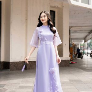 Áo dài Tím Dịu